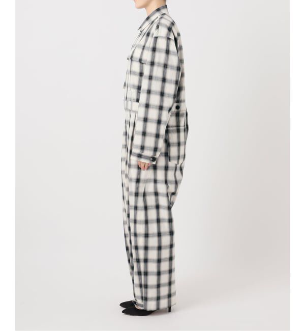 Glyph「《一部店舗+WEB限定》Glyph Ombre Check Jumpsuit」|オールインワン|
