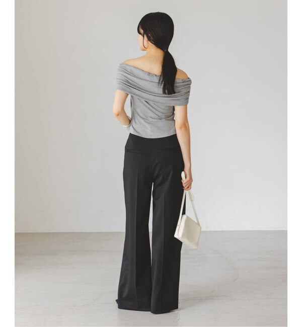 NOBLE「determ/デターム Collagen Gathered Off- Shoulder」|Tシャツ・カットソー|