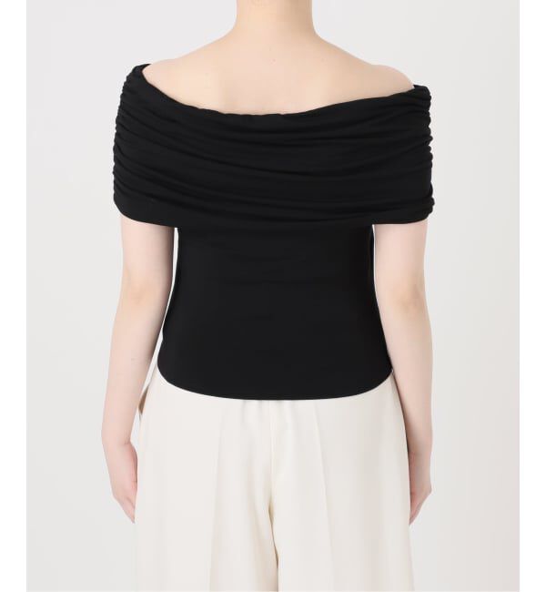 NOBLE「determ/デターム Collagen Gathered Off- Shoulder」|Tシャツ・カットソー|