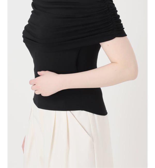 NOBLE「determ/デターム Collagen Gathered Off- Shoulder」|Tシャツ・カットソー|