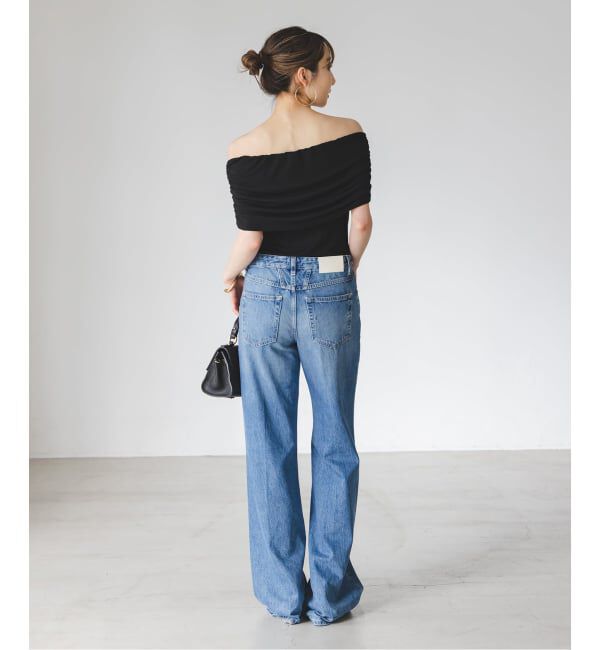 NOBLE「determ/デターム Collagen Gathered Off- Shoulder」|Tシャツ・カットソー|