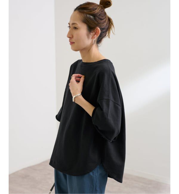 FRAMeWORK「≪WEB限定 / 追加≫ミニ裏毛ハーフスリーブラウンドTee 2」|Tシャツ・カットソー|