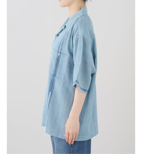 FRAMeWORK「KARDO ROHITナチュラルダイハンド刺繍shirt」|シャツ・ブラウス|