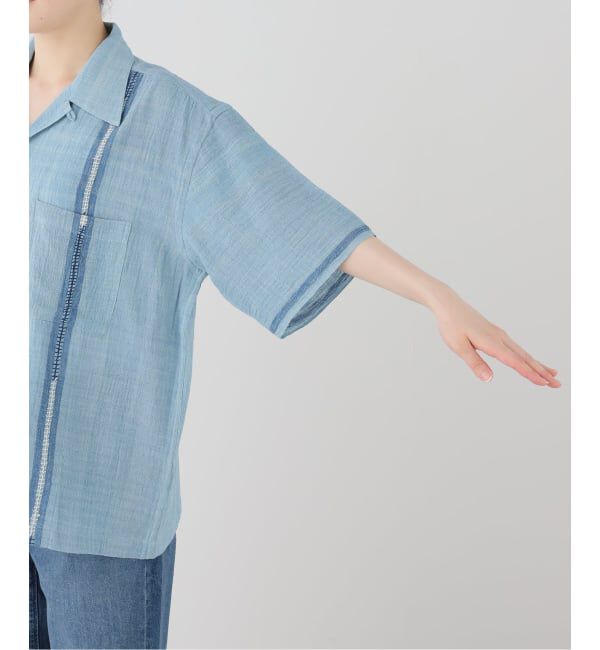 FRAMeWORK「KARDO ROHITナチュラルダイハンド刺繍shirt」|シャツ・ブラウス|