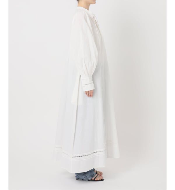 Spick and Span「《予約》a&m リネンブレンドハシゴレースワンピース」|ワンピース|