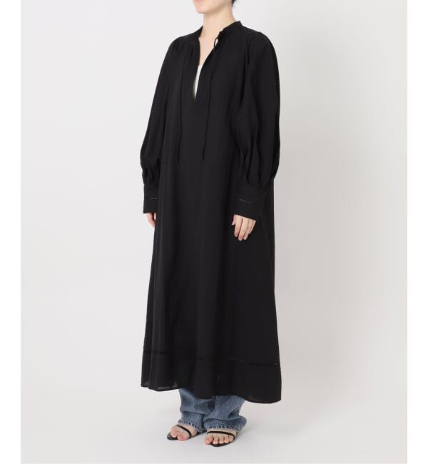 Spick and Span「《予約》a&m リネンブレンドハシゴレースワンピース」|ワンピース|