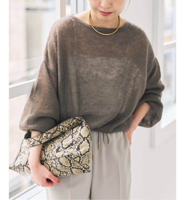 Spick and Span「《予約》ルーズモヘヤパフスリーブニット」|ニット・セーター|