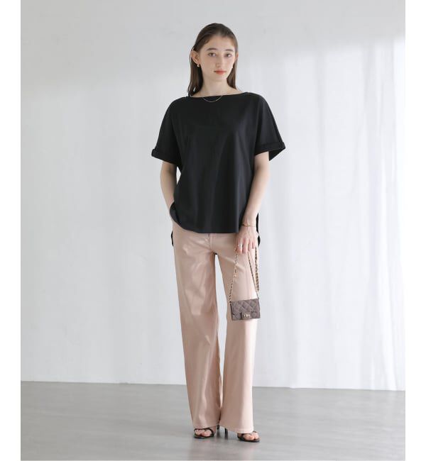  「【洗える】高機能カーブヘムプルオーバー」|Tシャツ・カットソー|