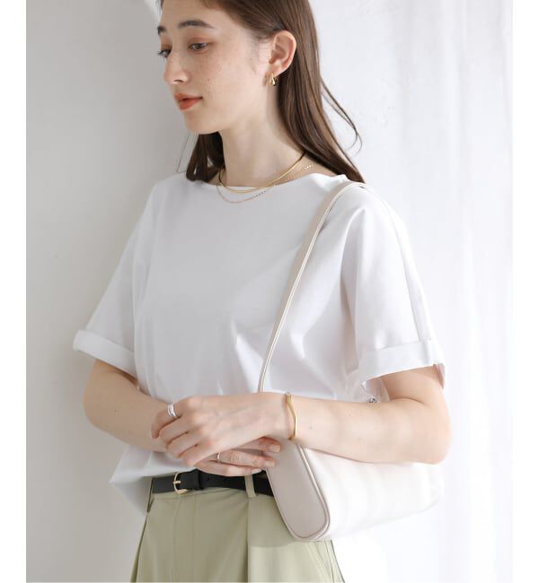  「【洗える】高機能カーブヘムプルオーバー」|Tシャツ・カットソー|