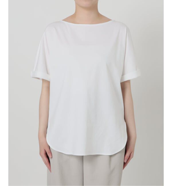  「【洗える】高機能カーブヘムプルオーバー」|Tシャツ・カットソー|