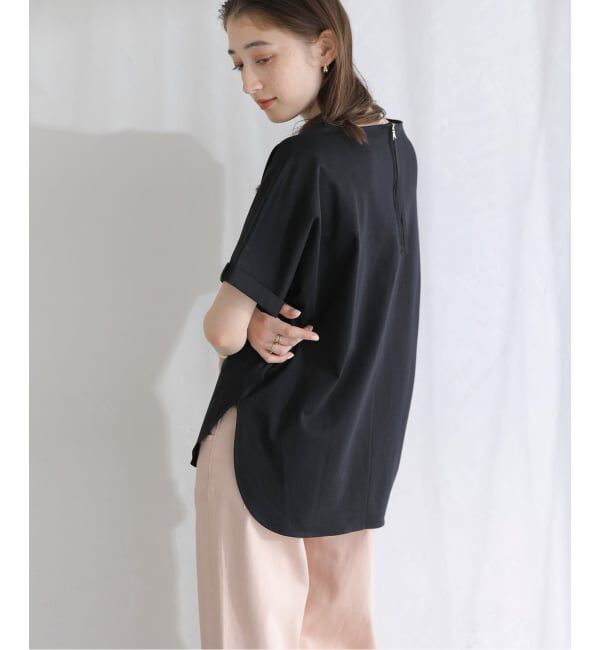  「【洗える】高機能カーブヘムプルオーバー」|Tシャツ・カットソー|