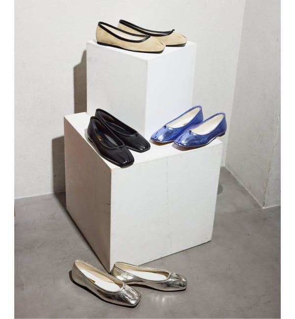 GRISE「《追加/WEB+一部店舗限定》GRISEレザースクエアプリーツフラット」|その他|