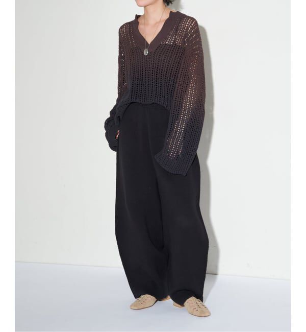 GRISE「《WEB+一部店舗限定》GRISEレザースクエアカットワークレースアップフラット」|その他|