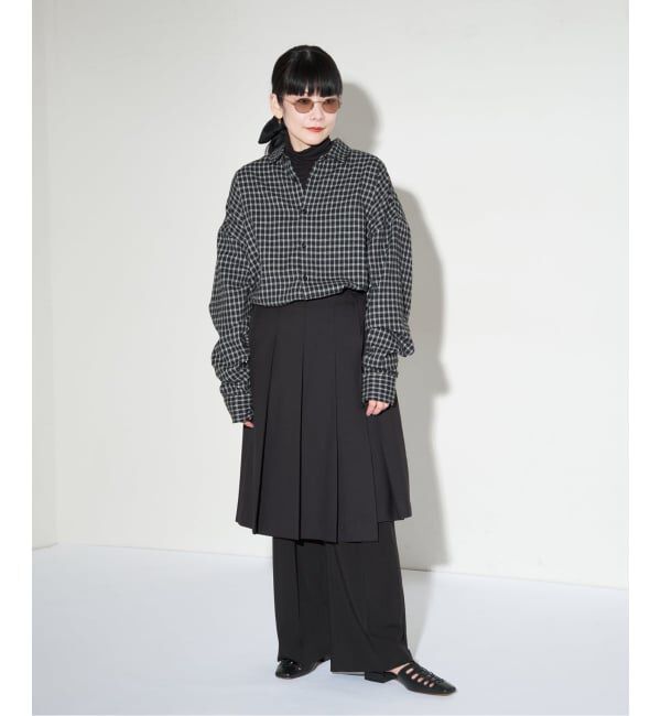 GRISE「《WEB+一部店舗限定》GRISEレザースクエアカットワークレースアップフラット」|その他|