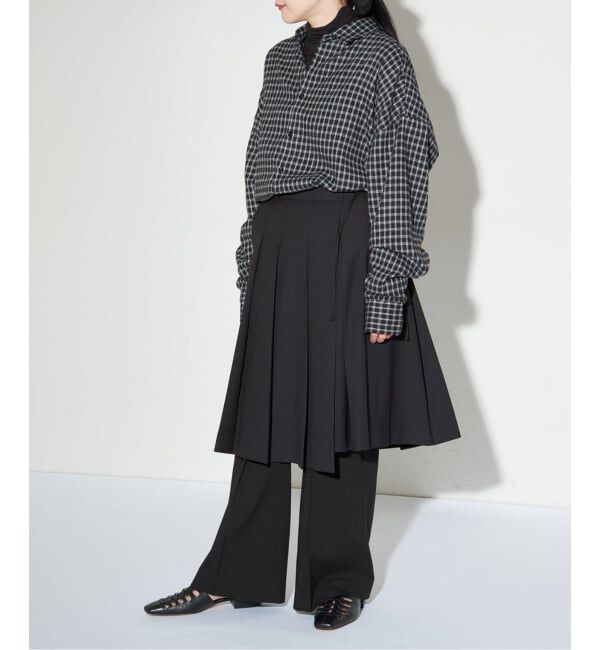 GRISE「《WEB+一部店舗限定》GRISEレザースクエアカットワークレースアップフラット」|その他|