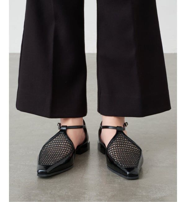 GRISE「《WEB+一部店舗限定》GRISEナロースクエアコンビTストラップセパレートフラット」|その他|