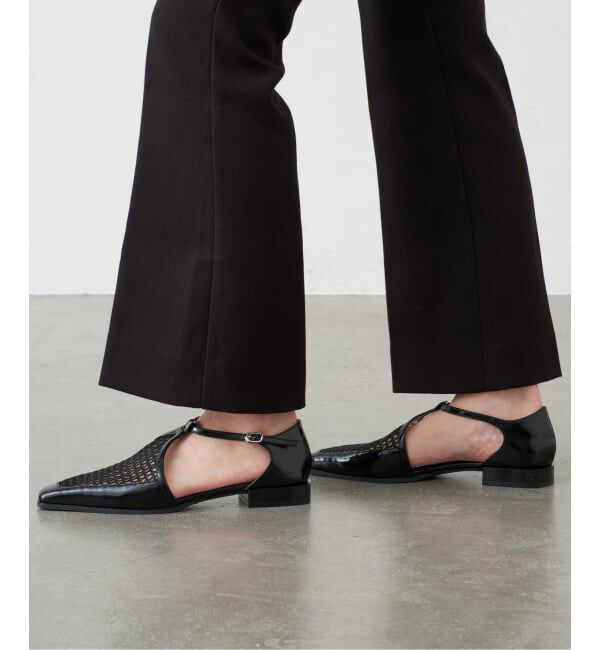 GRISE「《WEB+一部店舗限定》GRISEナロースクエアコンビTストラップセパレートフラット」|その他|