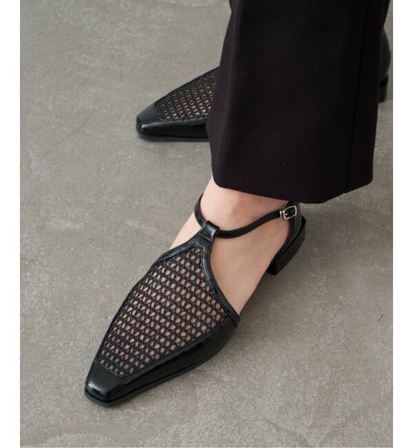 GRISE「《WEB+一部店舗限定》GRISEナロースクエアコンビTストラップセパレートフラット」|その他|