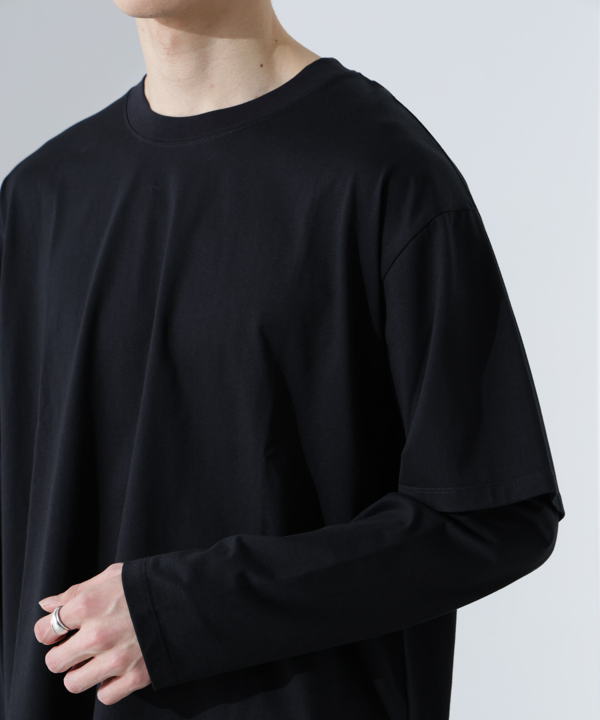 nano･universe「フェイクレイヤードTシャツ 長袖」|Tシャツ・カットソー|