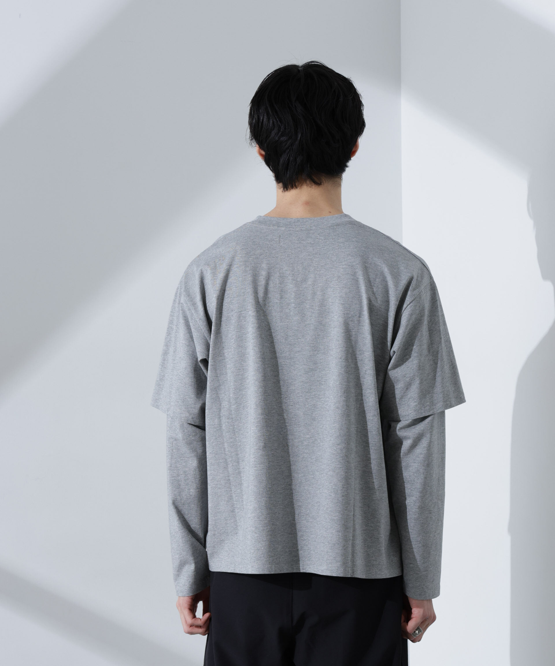 nano･universe「フェイクレイヤードTシャツ 長袖」|Tシャツ・カットソー|