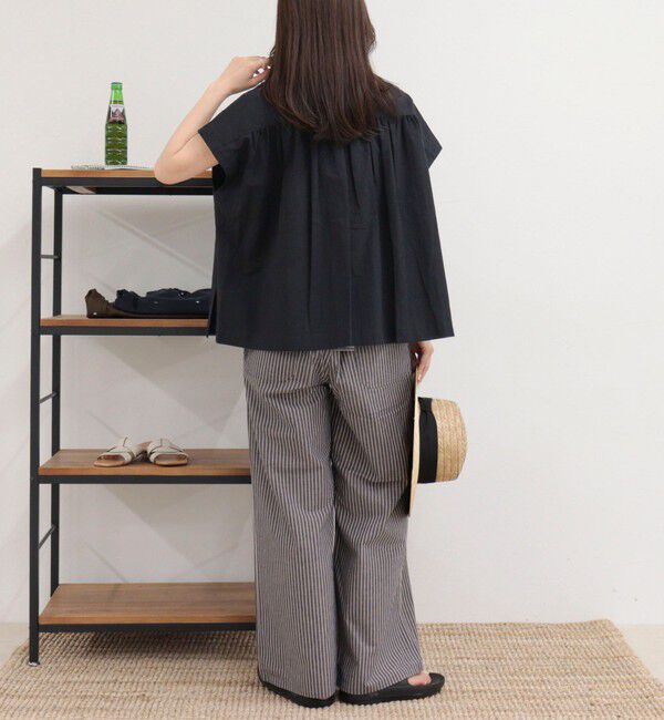 fredy emue「【GEVACO/ゲバコ】バンドカラーフレンチスリーブシャツ」|シャツ・ブラウス|