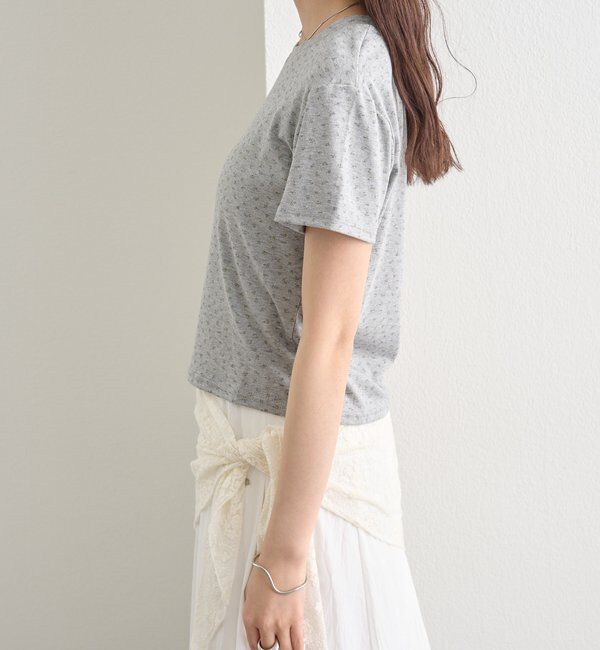  「クルーチビフラワーTシャツ」|Tシャツ・カットソー|