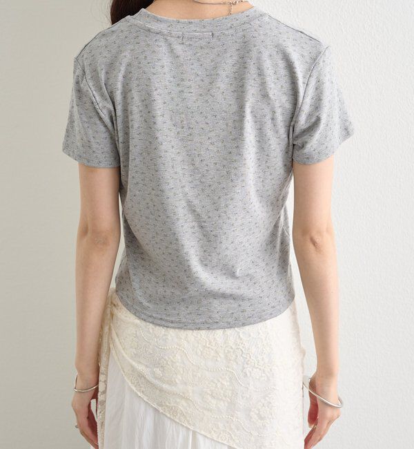  「クルーチビフラワーTシャツ」|Tシャツ・カットソー|