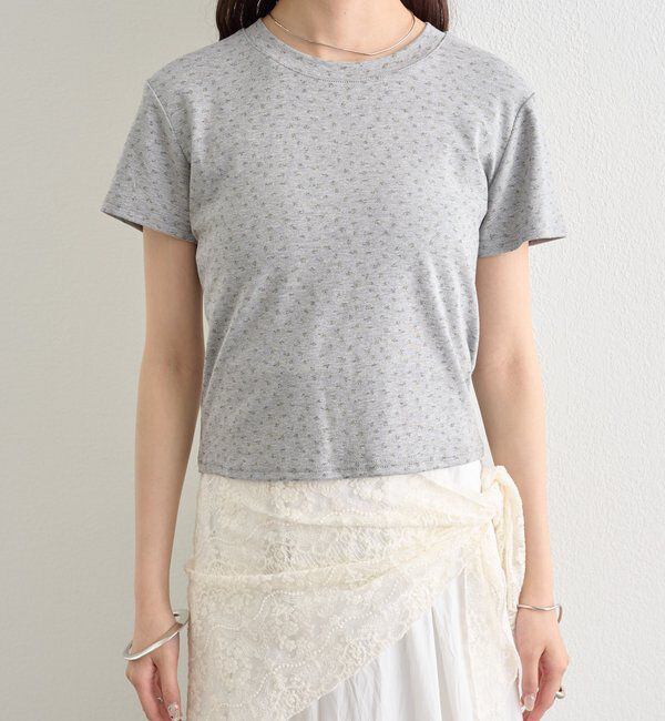  「クルーチビフラワーTシャツ」|Tシャツ・カットソー|