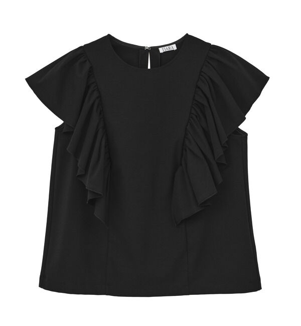 TIARA「フリルスリーブトップス」|Tシャツ・カットソー|