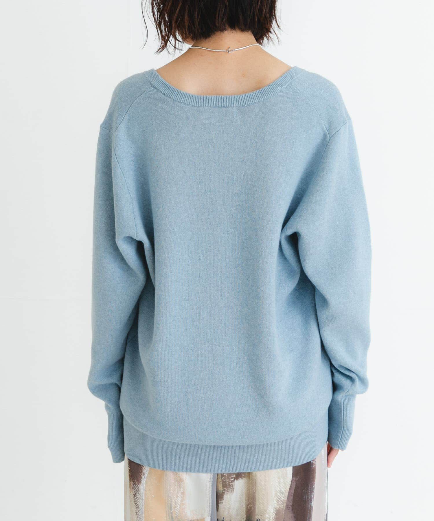 URBAN RESEARCH「new basic　カシミヤコットンVネックチュニックニット」|チュニック|
