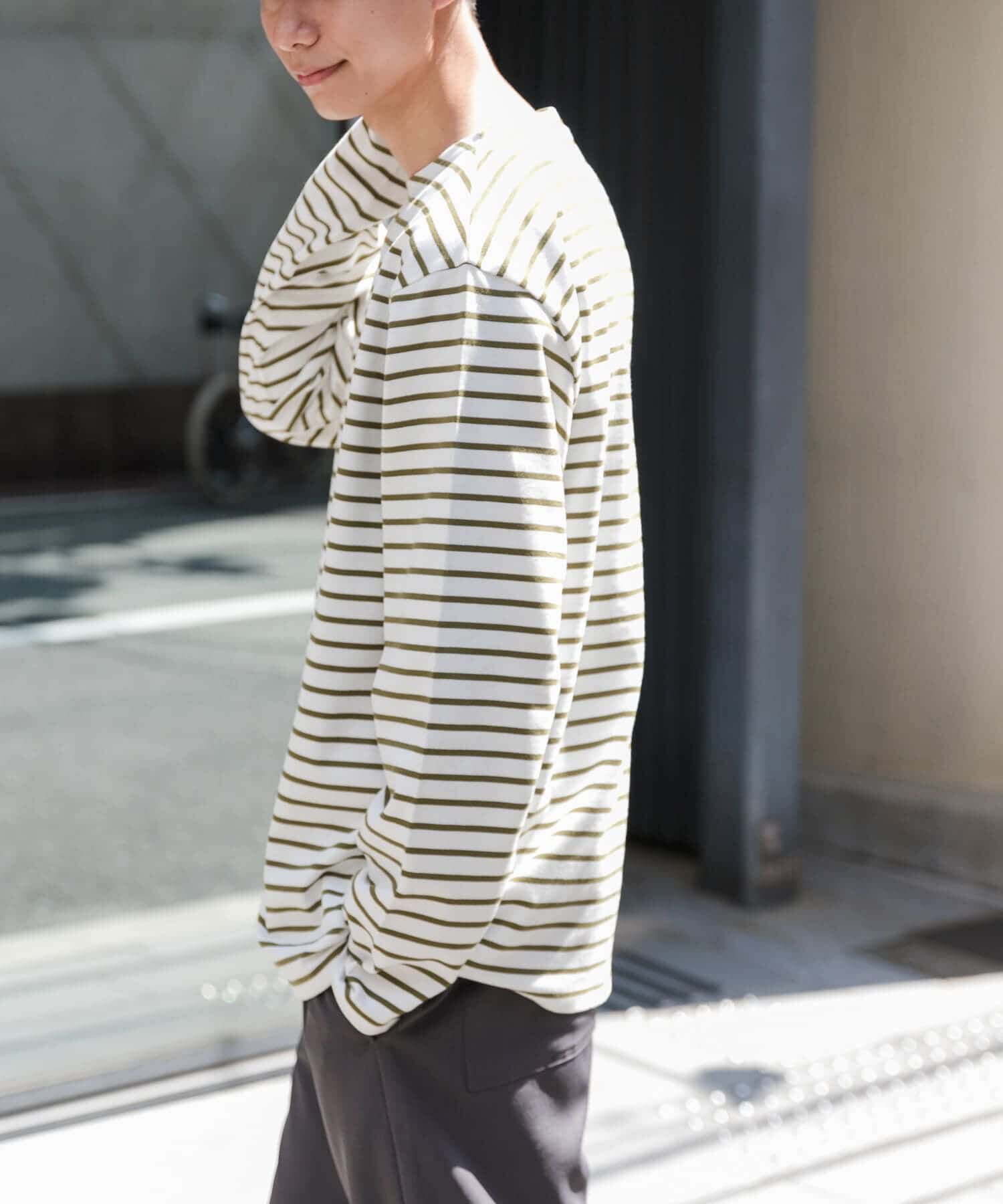 URBAN RESEARCH DOORS「FORK&SPOON　ボートネックボーダー」|Tシャツ・カットソー|