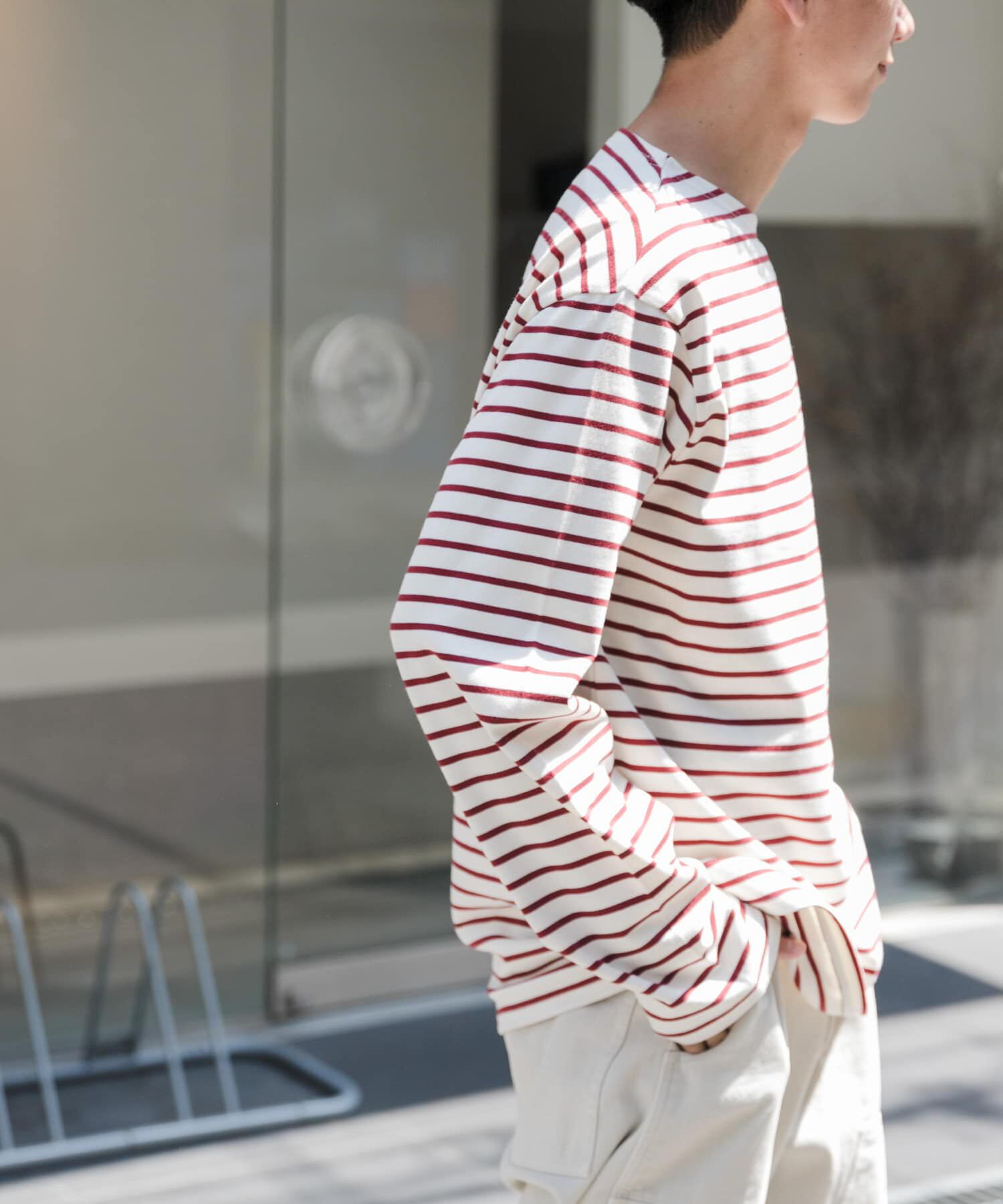 URBAN RESEARCH DOORS「FORK&SPOON　ボートネックボーダー」|Tシャツ・カットソー|