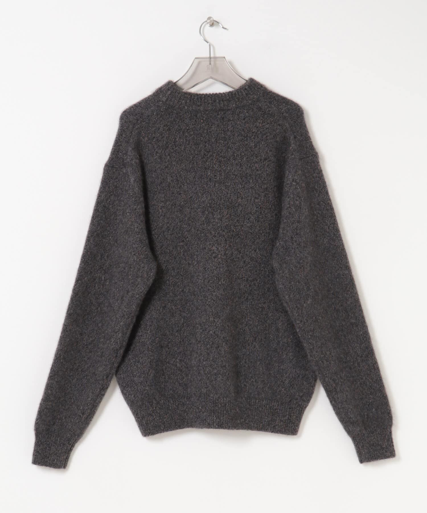 URBAN RESEARCH「new basic　CASHMERE SILK MOULINE CREW-NECK KNIT」|ニット・セーター|