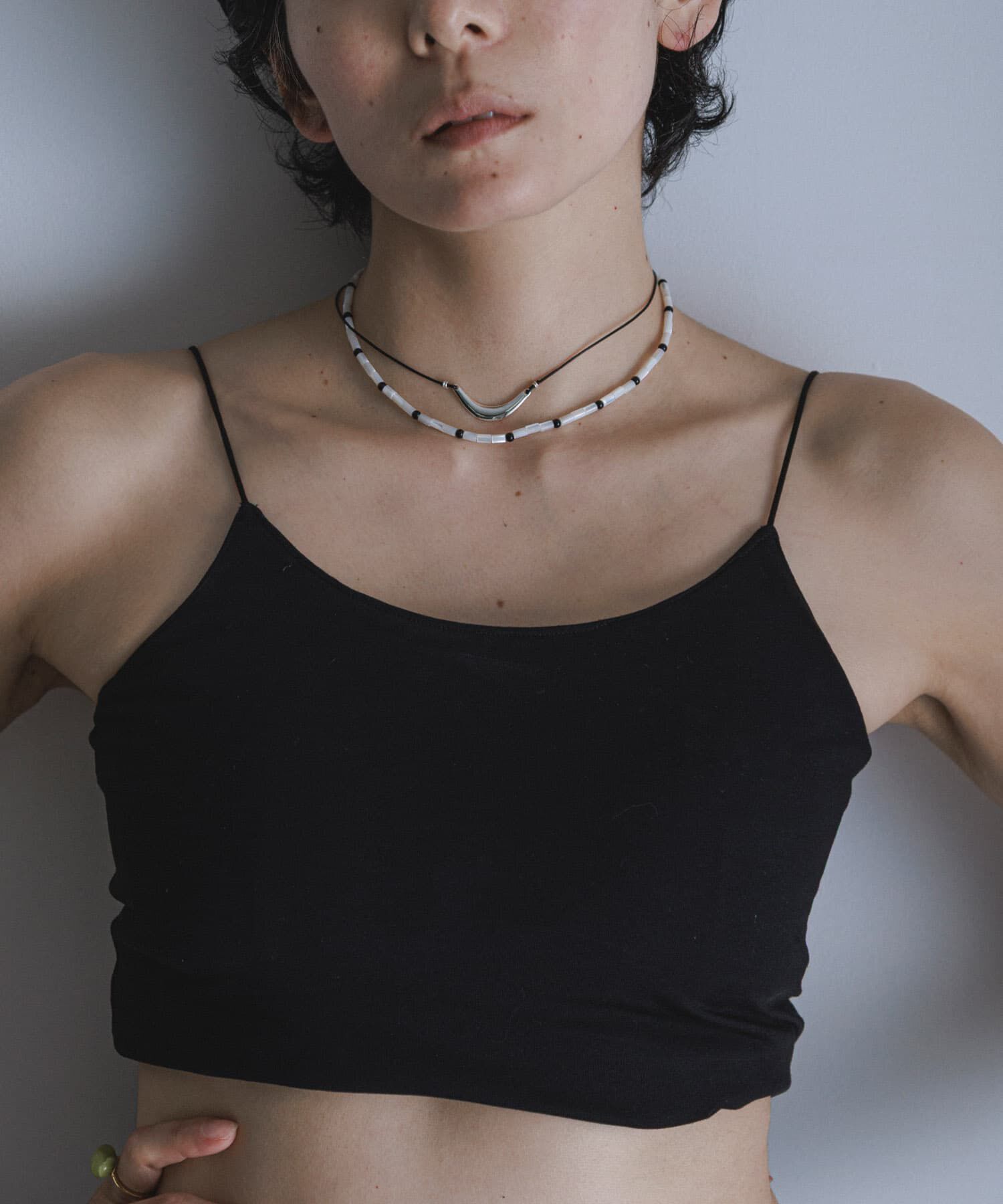 SMELLY「SMELLY so&rsquo;　shell onyx necklace」|ネックレス|