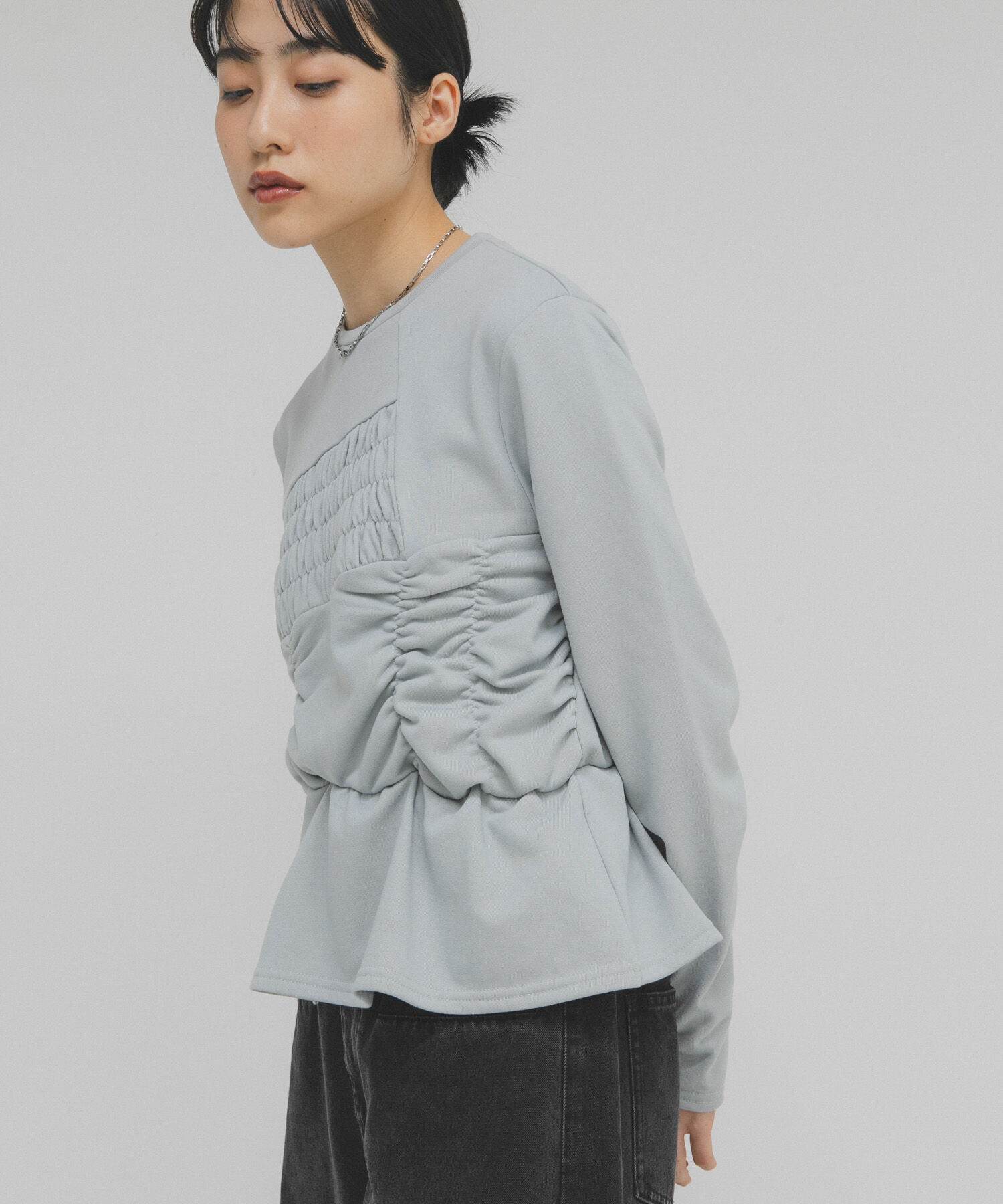  「ランダムシャーリングプルオーバー」|Tシャツ・カットソー|