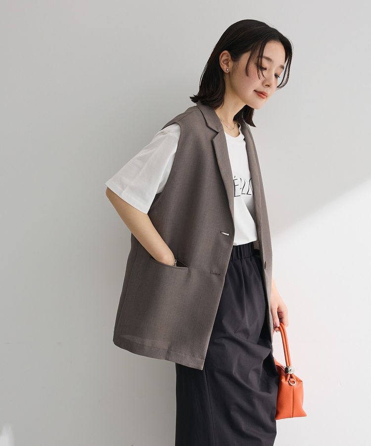 Green Parks「メッシュフレンチスリーブジレ」|その他|