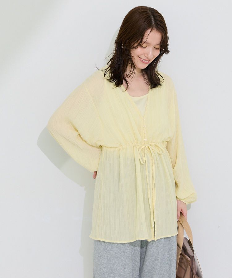 Green Parks「SET2点Vネックブラウス+タンクトップ」|シャツ・ブラウス|Yellow