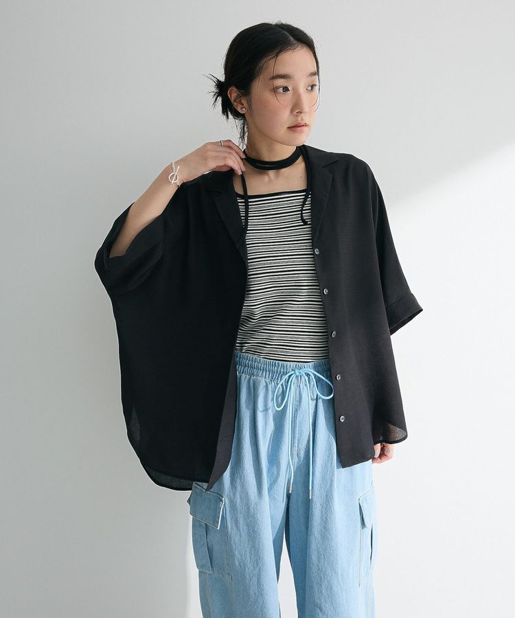Green Parks「【WEB限定】開襟シアージャケット風シャツⅡ」|シャツ・ブラウス|