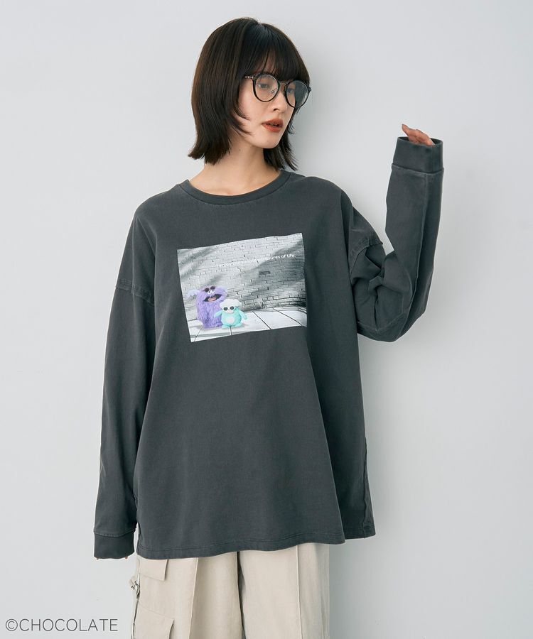 YECCA VECCA「【Whippi&Wrappi】プリントロンTee①」|Tシャツ・カットソー|