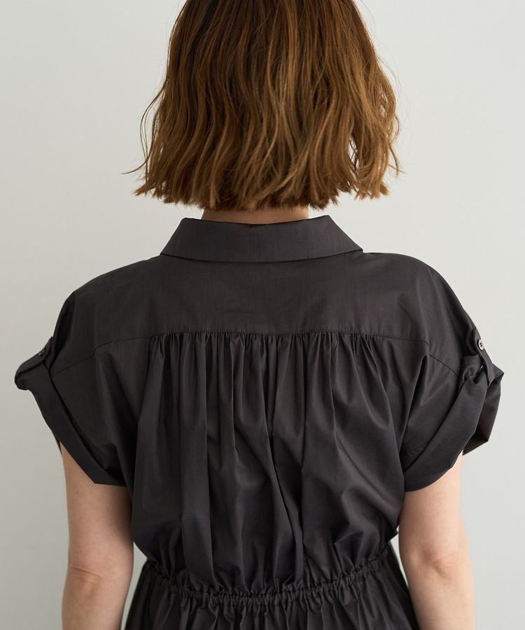 YECCA VECCA「【ORGABITS】タックシャツワンピース」|ワンピース|