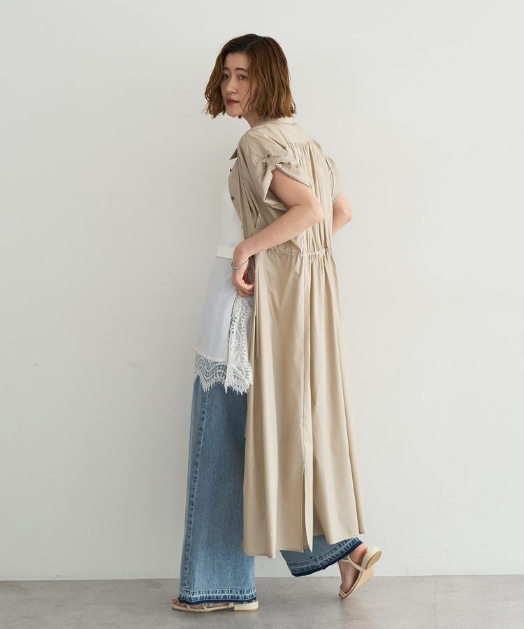 YECCA VECCA「【ORGABITS】タックシャツワンピース」|ワンピース|