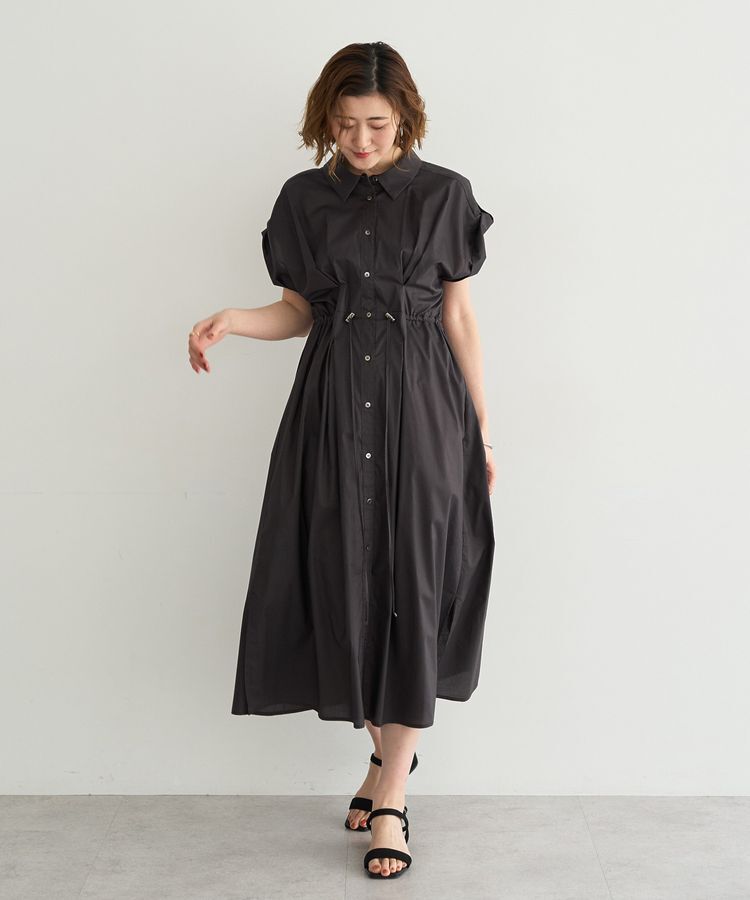 YECCA VECCA「【ORGABITS】タックシャツワンピース」|ワンピース|