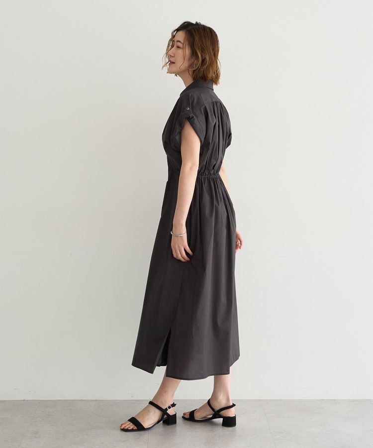 YECCA VECCA「【ORGABITS】タックシャツワンピース」|ワンピース|