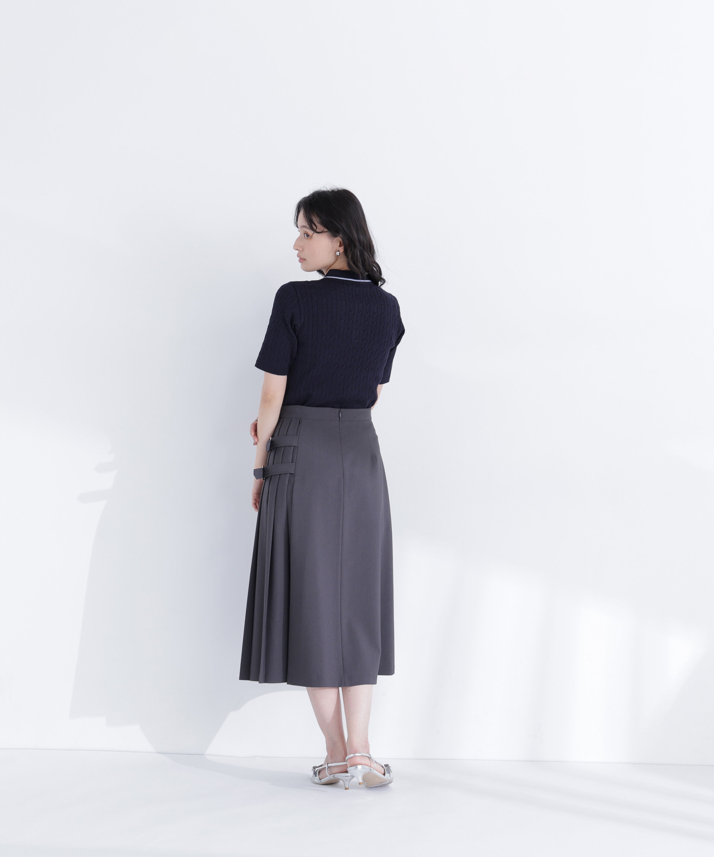  「ケーブルポロニット」|ニット・セーター|
