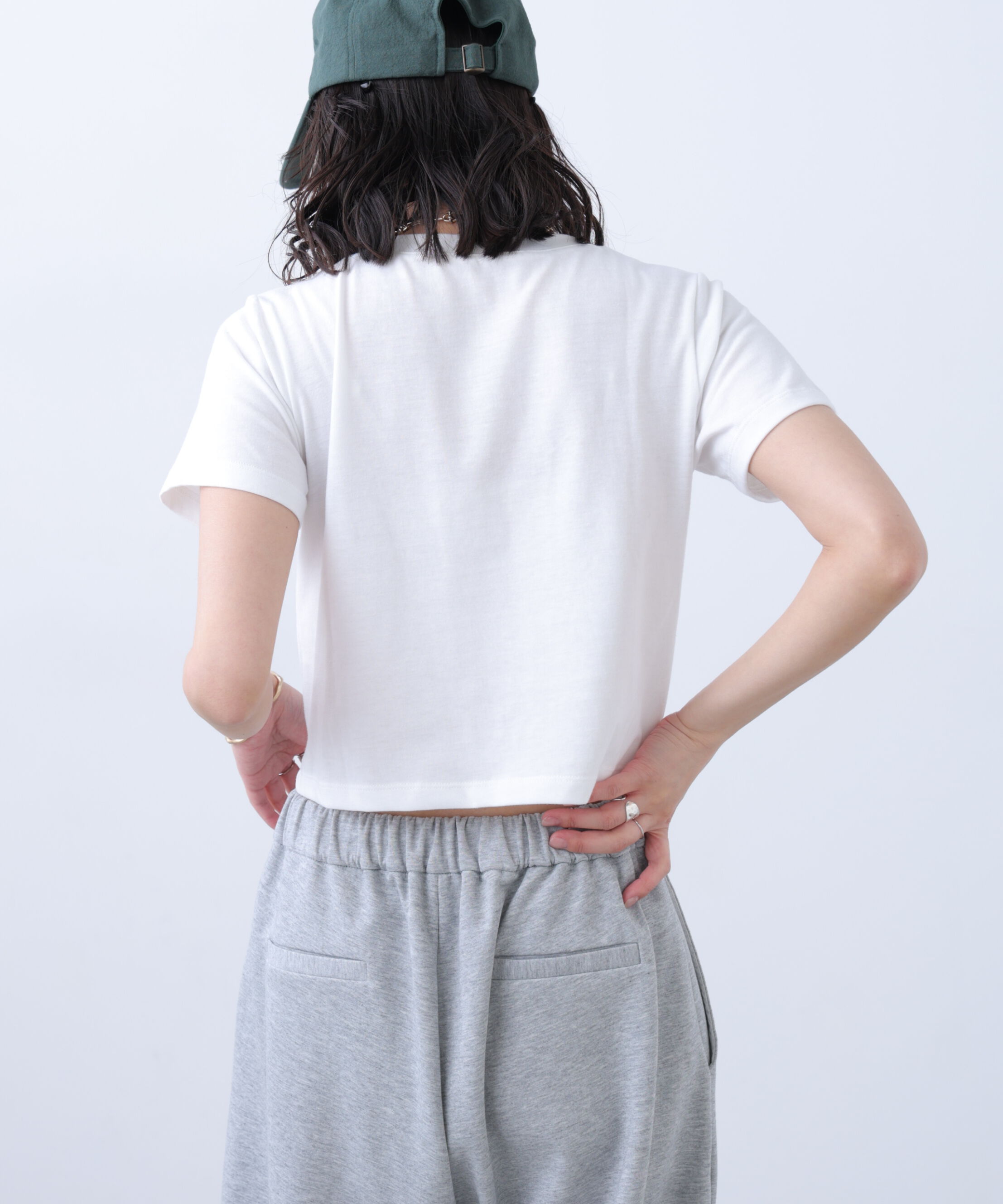  「2WAYシアードットホルターキャミ&times;半袖カットソーセット」|Tシャツ・カットソー|