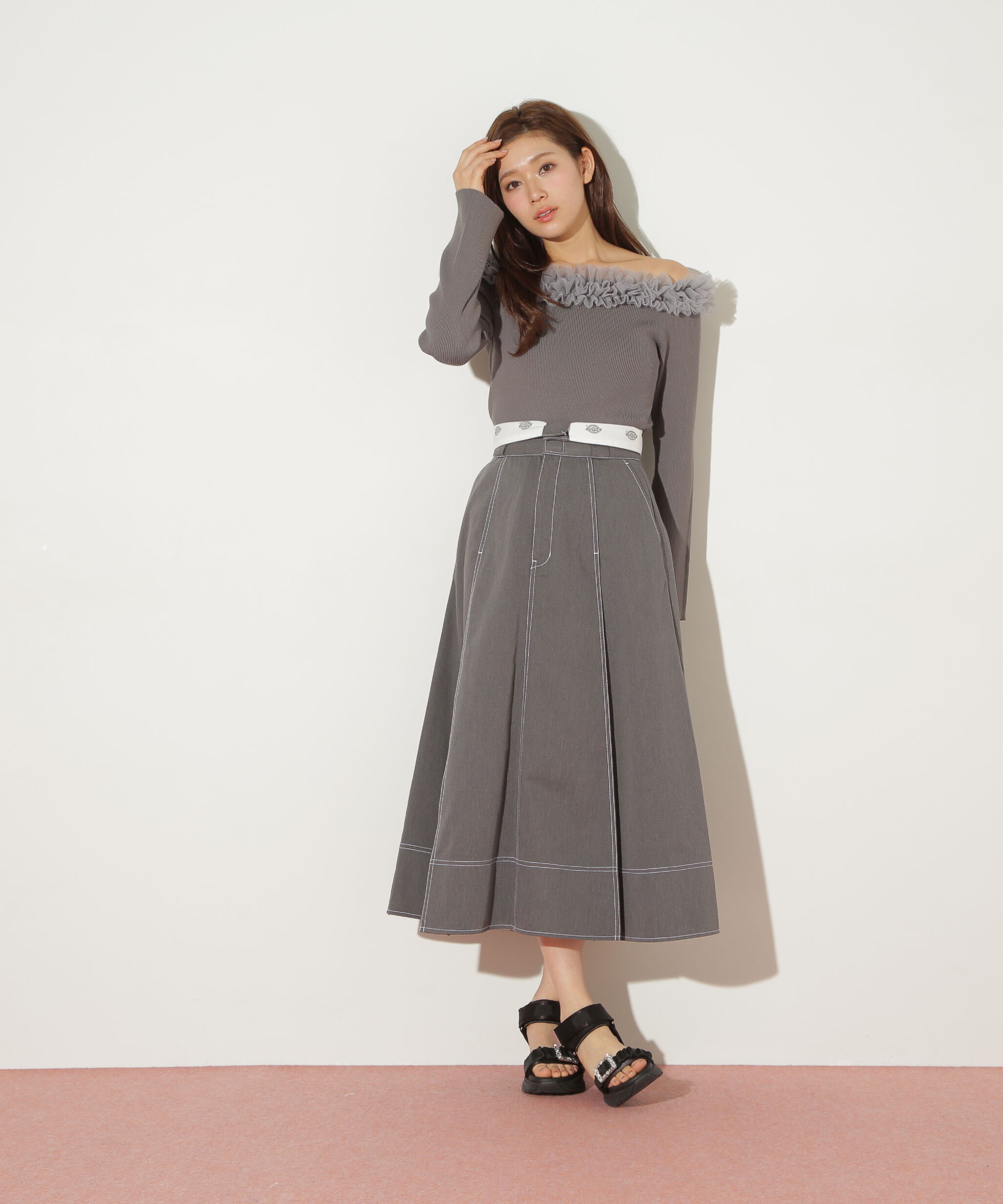  「「Dickies &times; JILL by JILL STUART」別注ステッチロングスカート」|スカート|