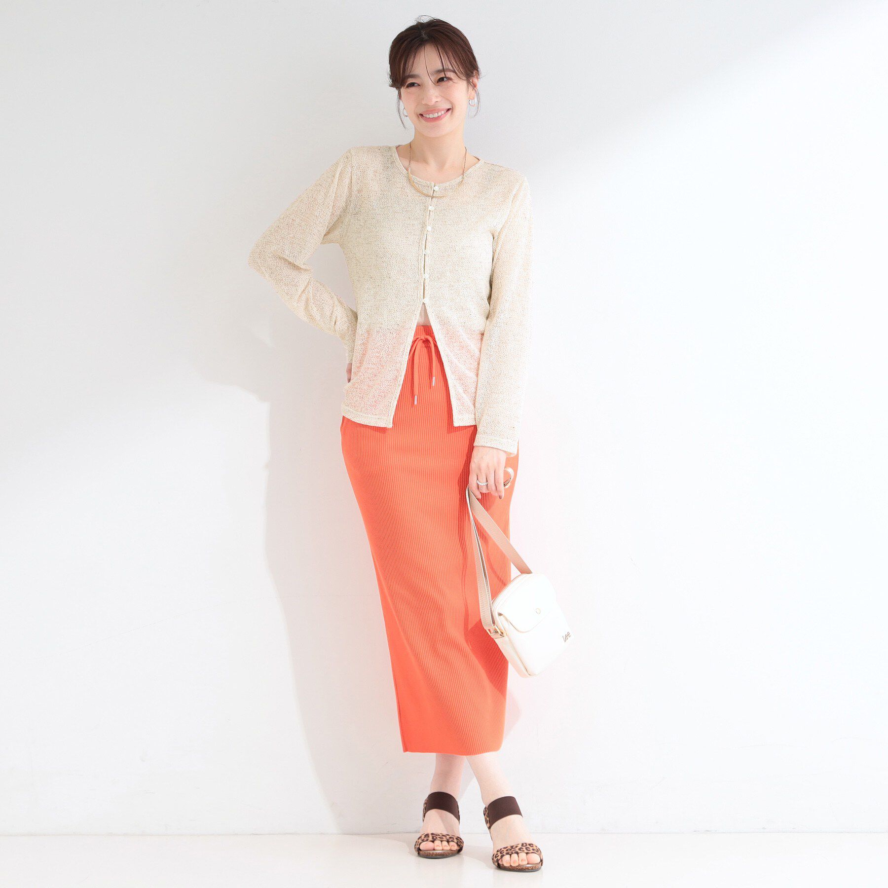 SHOO･LA･RUE「メランジ調ニットソーシアーカーディガン」|カーディガン|