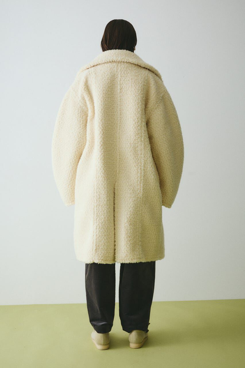 HeRIN.CYE「Stand collar boa coat」|その他|