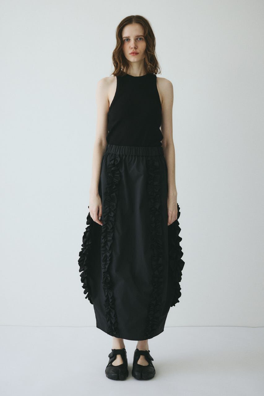 HeRIN.CYE「［予約］Frill cocoon skirt」|スカート|BLK