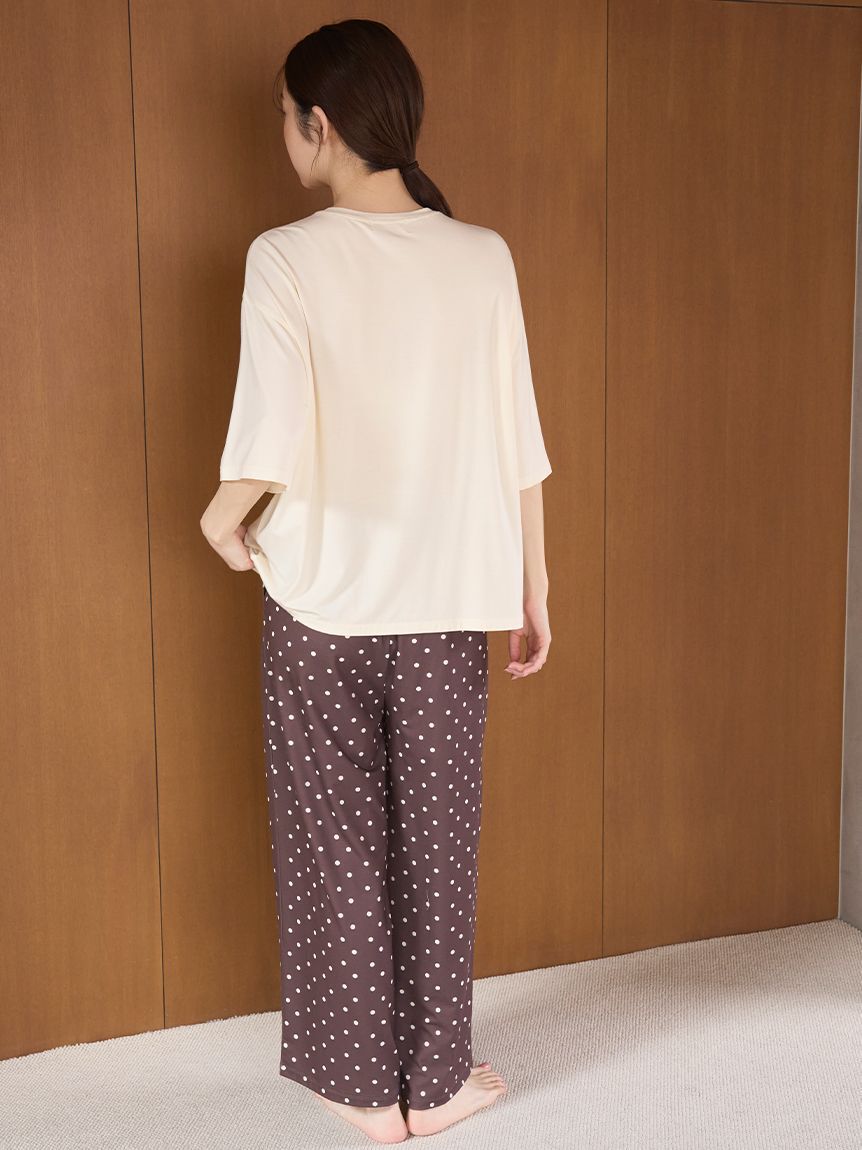 SNIDEL HOME「ドットロングパンツ」|ルームウェア|